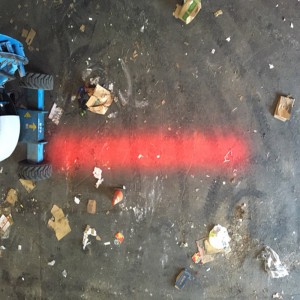 Οπίσθιο γερανός Προειδοποιητικό φως LED Spotlight 84-120W-Κόκκινο / Μπλε